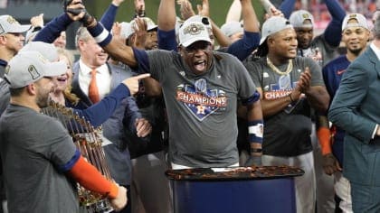 Baker finally wins 1st Series title as manager with Astros