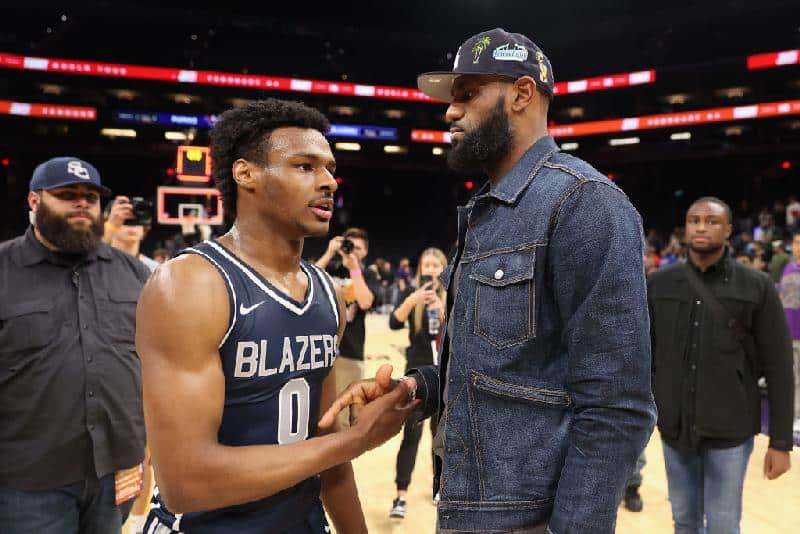 Bronny & LeBron James - GettyImages