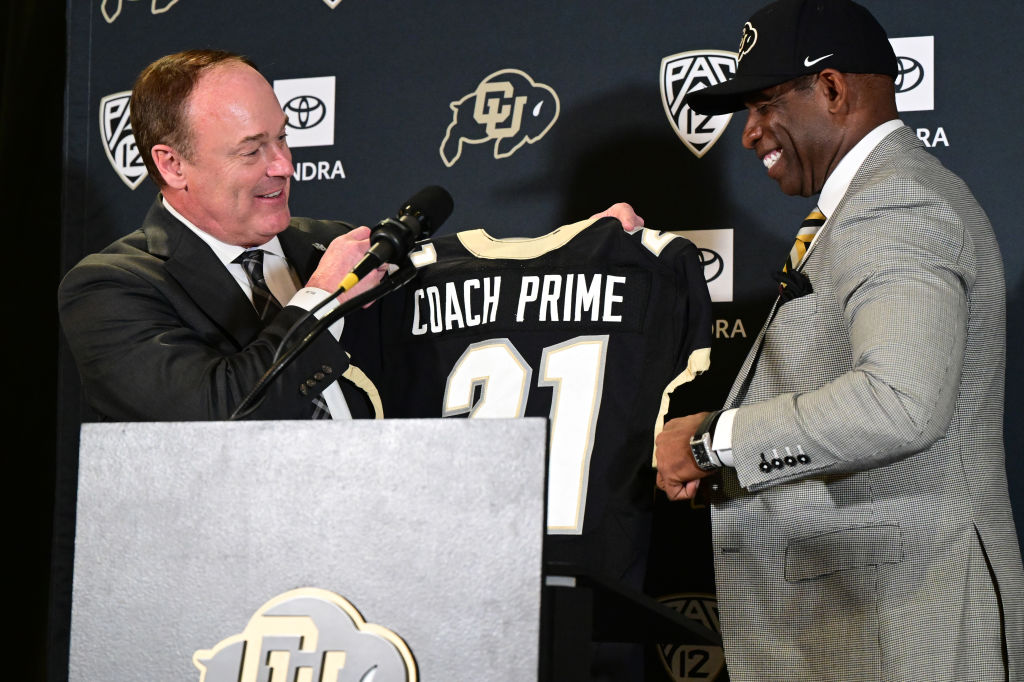 Deion Coach Prime Sanders named head football coach at University of Colorado, Boulder.