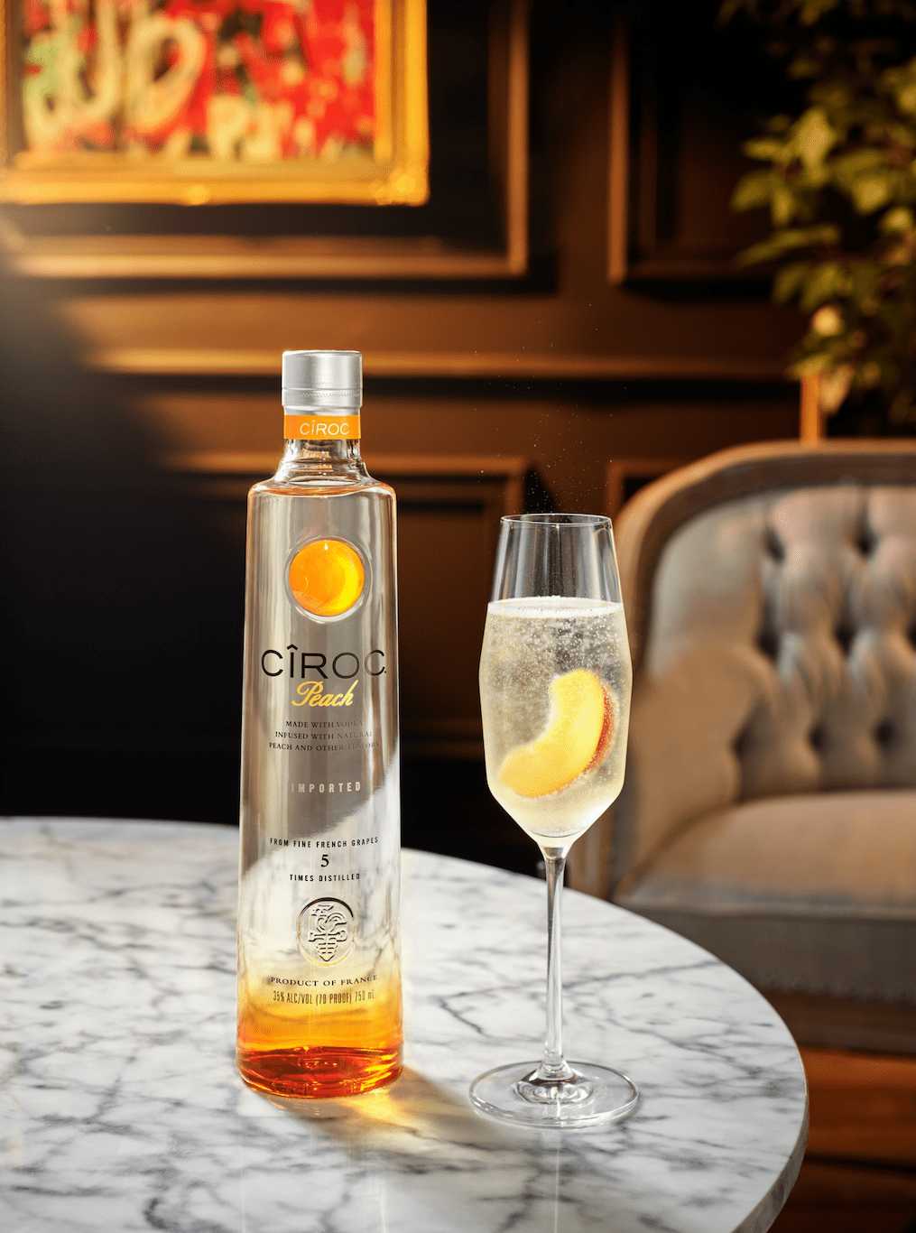 Ciroc Peach Bellini