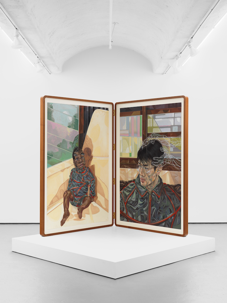 Yokai (Josiah + Keizuke), © Toyin Ojih Odutola, 2021-2022. Image: courtesy of the artist and Jack Shainman Gallery, New York.