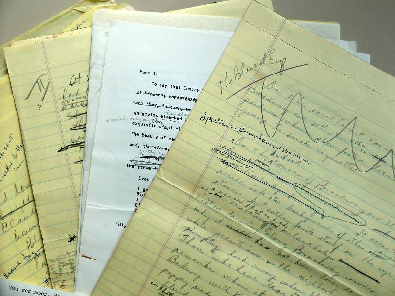 Toni Morrison handwritten manuscript page & papers (Princeton University Library)