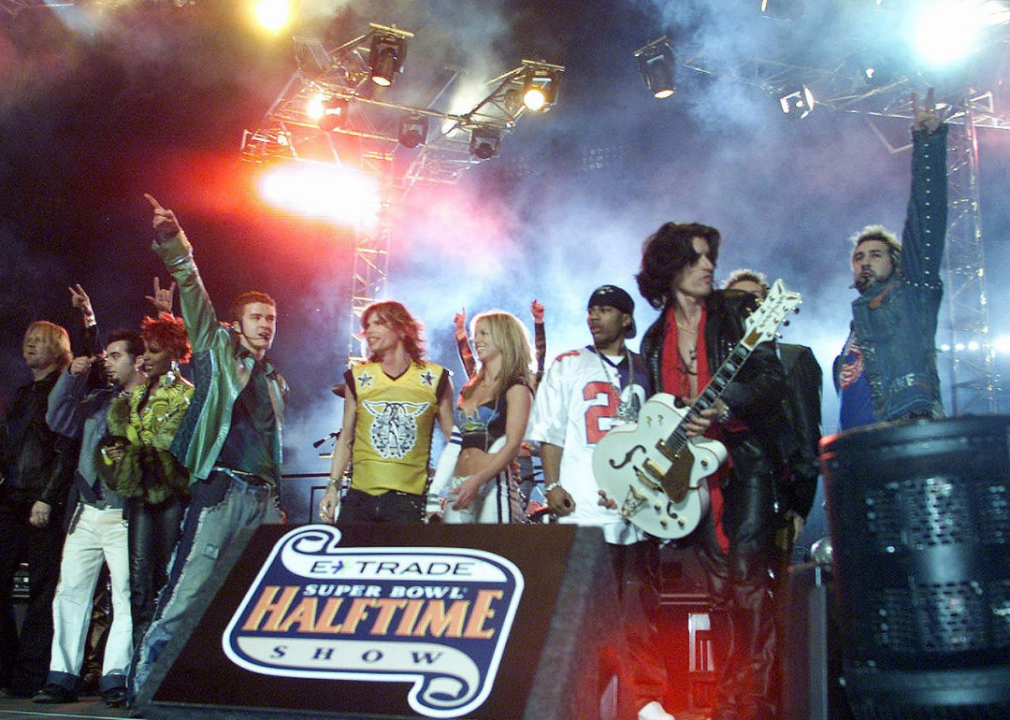 Boy band 'N Sync and rock band Aerosmith - JEFF HAYNES/AFP via Getty Images