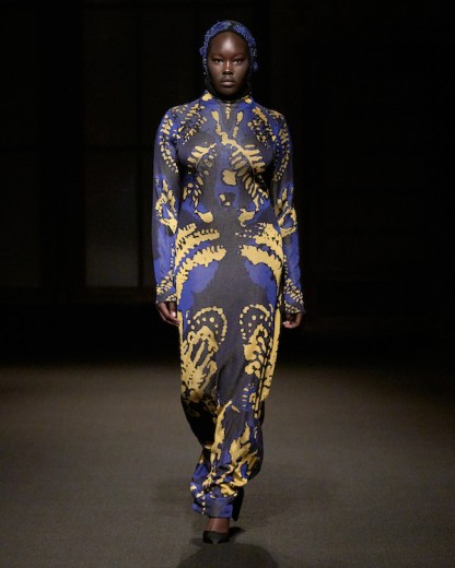 Ajok Daing for Altuzarra. Image: courtesy of Altuzarra 