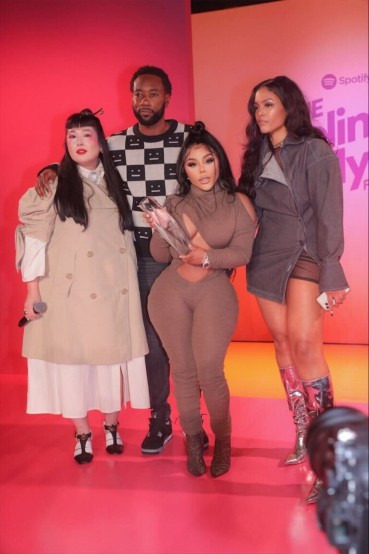 Lil Kim and Team Spotify. Image: Presley Ann/Getty Images for Spotify