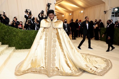 Lil Nas X 2021. Image: Dimitrios Kambouris for Getty Images for The Met Museum/Vogue 