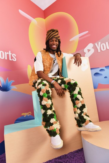 Saba attends the 2023 Coachella Valley Music & Arts Festival | YouTube Shorts Content Studio. Image: Irvin Rivera for Getty Images for YouTube