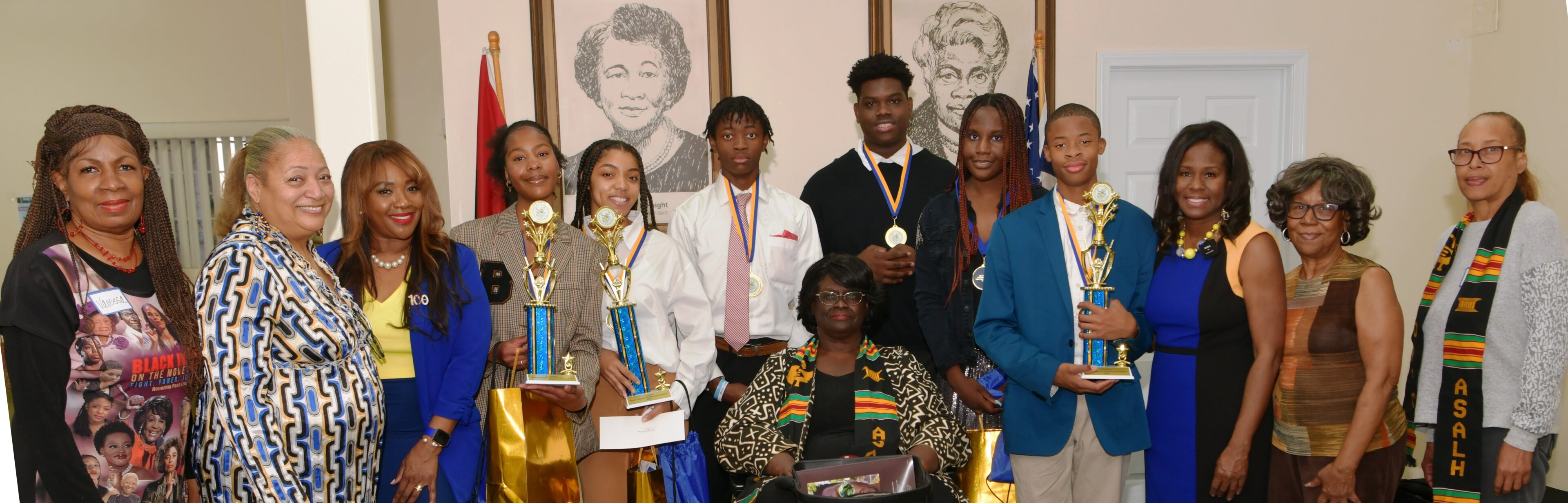 Our Authors Study Club Sigma Gamma Rho LA and Oratorical Contest winners 2023. Photo: Ian Foxx Courtesy of OASC &amp; SGRho LA