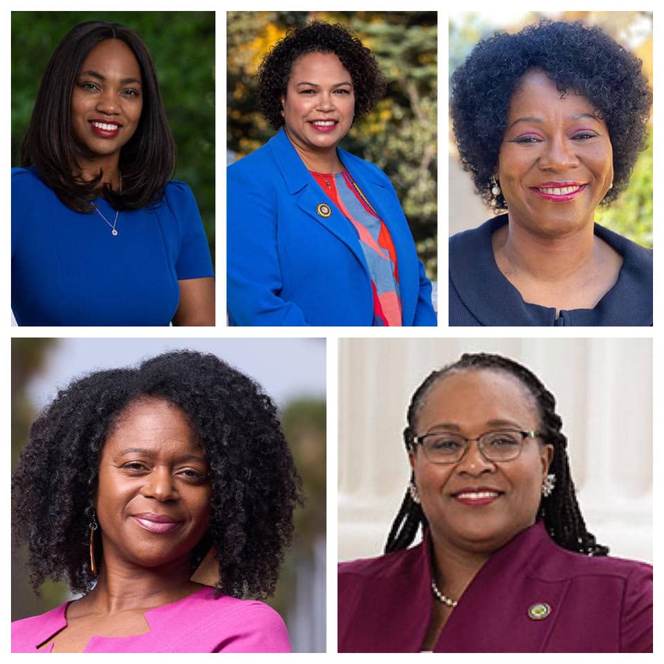 Asm.Dr. Akilah Weber (D- San Diego), Asm. Mia Bonta (D- Oakland) Asm. Tina Mickinnor ( D-Los Angeles) Senator Lola Smallwood Cuevas (D-Los Angeles) Asm. Lori Wilson ( D- Solano)