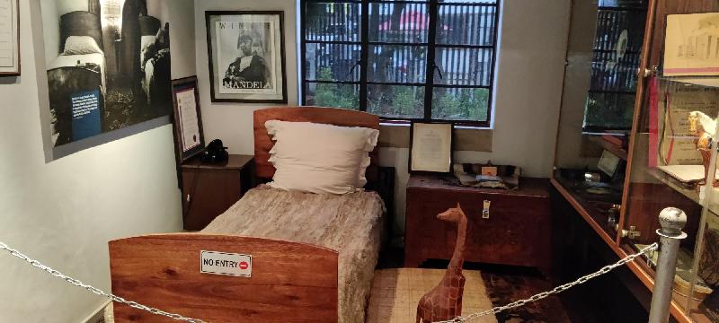 Mandela's bedroom in Soweto