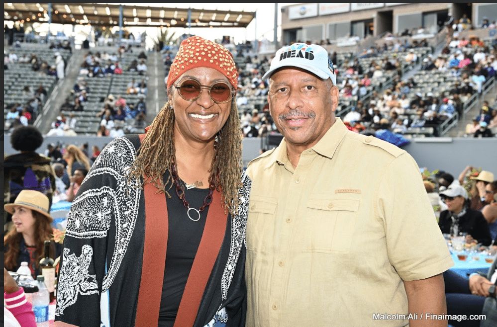 L.A County Supervisor Holly Mitchell and Cal State Univerisity, Dominguez Hills President Dr. Thomas A. Parham