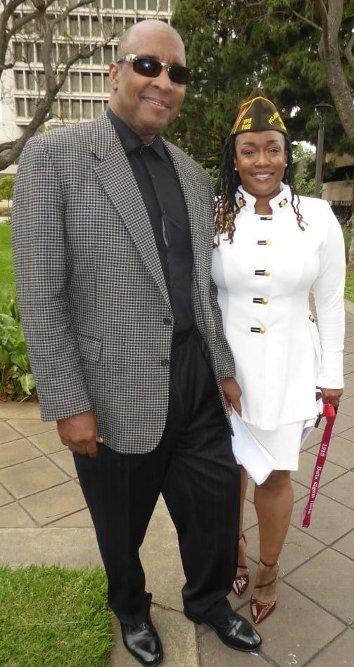 Inglewood Mayor James T. Butts., and Star Manning, USMC: Photo Credit, Ricky Richardson