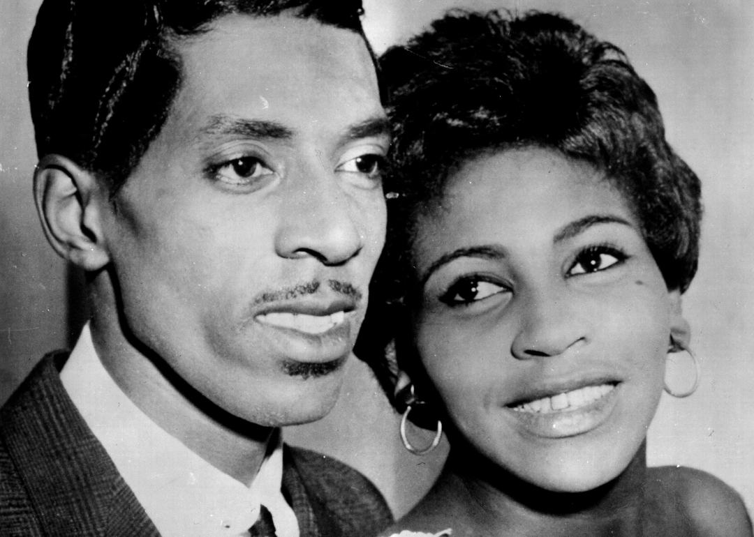 Ike Turner and Tina Turner posed in studio.