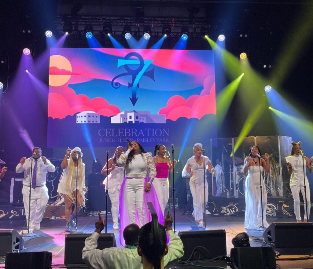 Sounds of Blackness perform onstage atthe Prince Paisley Park Celebration 2023 (Photo Courtesy of Paisley Park)