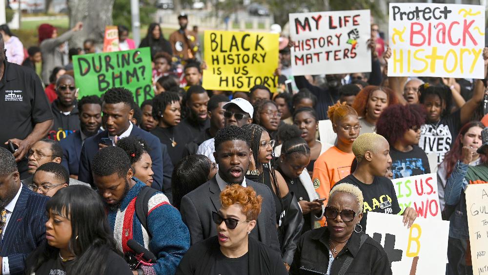 Florida Black history education protest (Joshua Lott-The Washington Post-Getty Images)