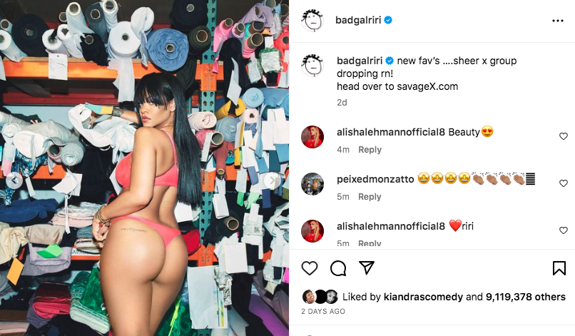 Pregnant Rihanna models sexy lingerie for Savage x Fenty (photos)