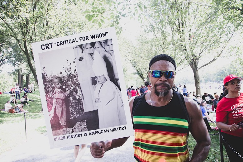 People attend the 60th anniversary of the March on Washington in downtown Washington, D.C., on Aug. 26, 2023. (Mark Mahoney/Special to The Washington Informer)