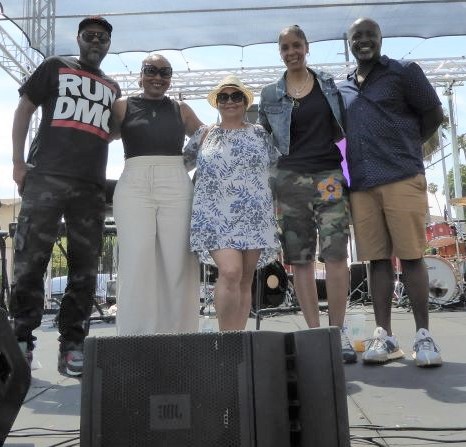 Scetch, Channing B. Smith, Felicia "The Poetess" Morris, Dana Mason and Los Angeles City Councilmember Marqueece Harris- Dawson: Photo Credit, Ricky Richardson