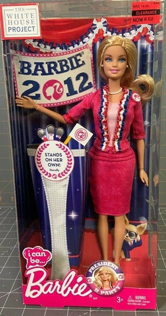 WHP president Tiffany Dufu advocated for Presidental Barbie to stand on her own without the need for a doll stand.