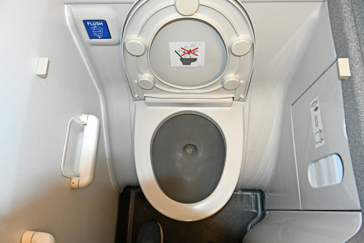 Airplane toilet