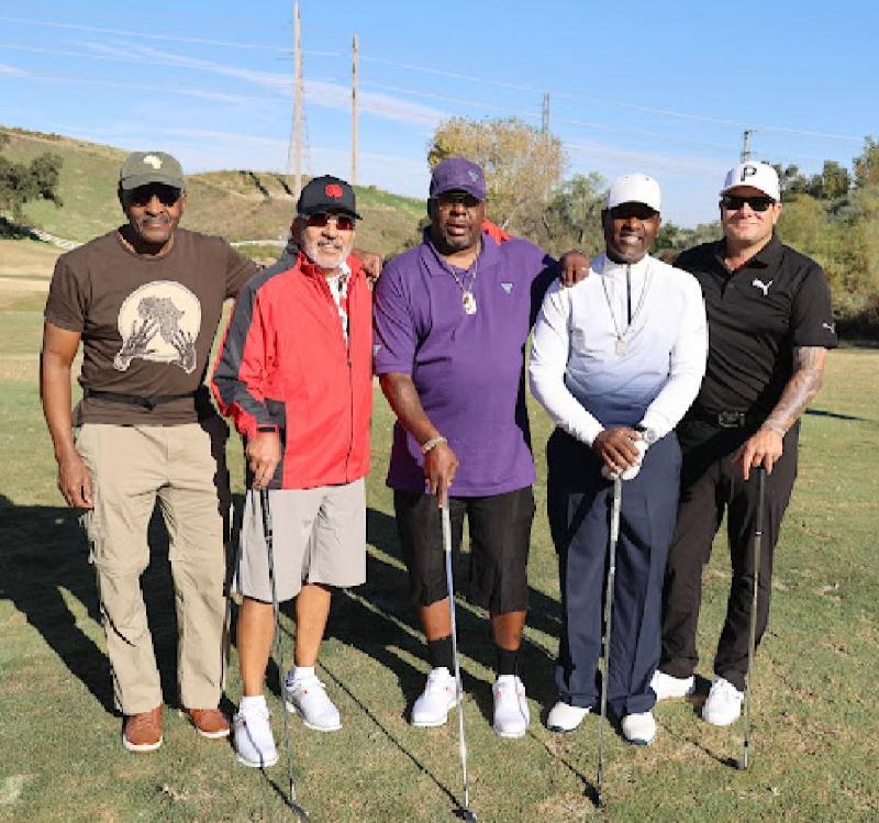 L to R: Bill Underwood, Phil Lovette, Bobby Brown, Johnny Gill and Troy Grant