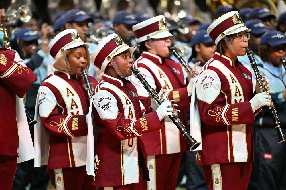 Alabama A&M University Marching Maroon & White band (Paras Griffin-Getty Images) 