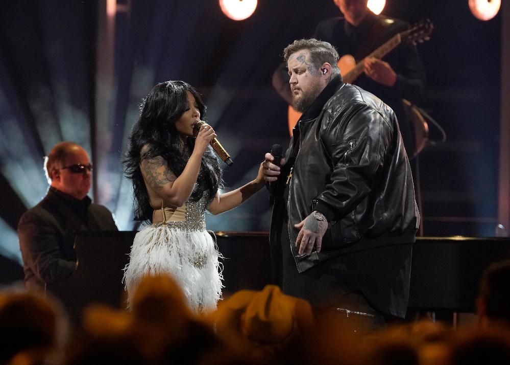 CMA Awards - K Michelle and Jelly Roll (George Walker IV-Invision-AP)