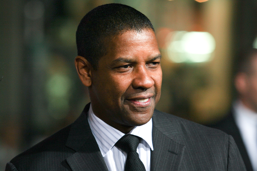 Denzel Washington attending the premiere of The Book of Eli