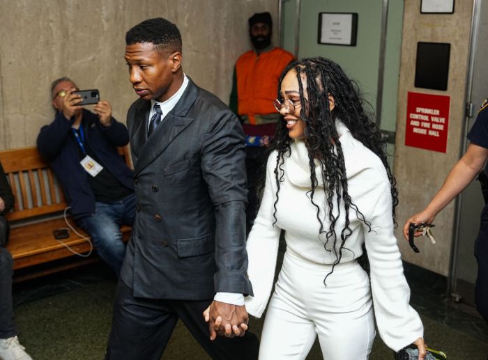 Actor Jonathan Majors Arrives At Court For Closing Arguments In Domestic Violence Trial