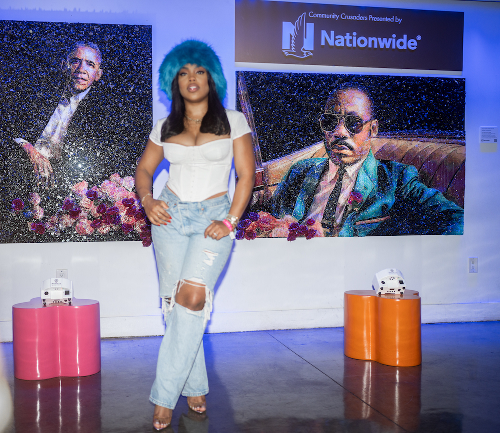 Tiffanie Anderson at EBONY FWD, Art Basel 2023. 
Image: De’Angelo McNair for EBONY.