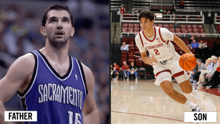 Father: Peja Stojakovic | Son: Andrej Stojakovic