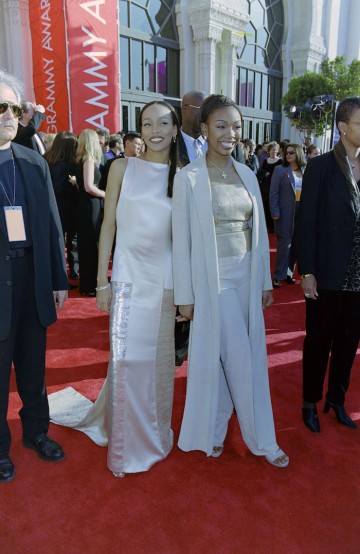 Brandy Norwood and Monica Arnold. Image: Jan Jarecki/Donato Sardella/WWD/Penske Media for Getty Images