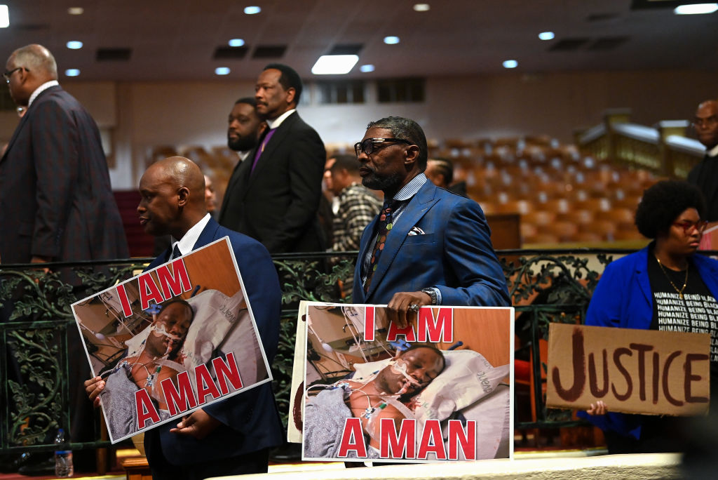 Tyre Nichols Family Attend A News Conference In Memphis, Tennessee