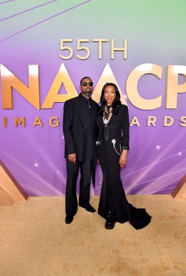 Brian Smith and Maya Smith. Image: Paras Griffin for Getty Images for BET.