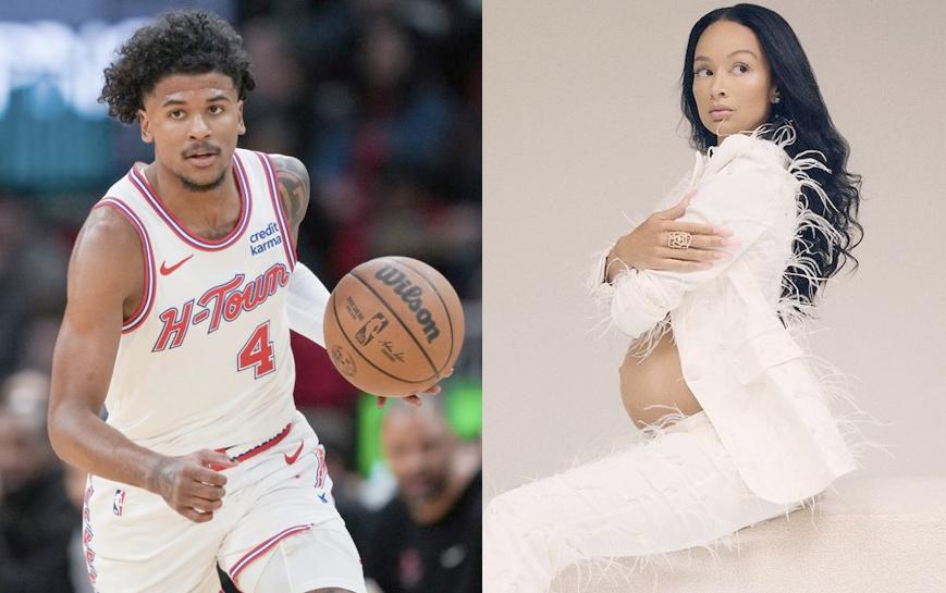 Jalen Green - Draya Michele (showing her baby bump)