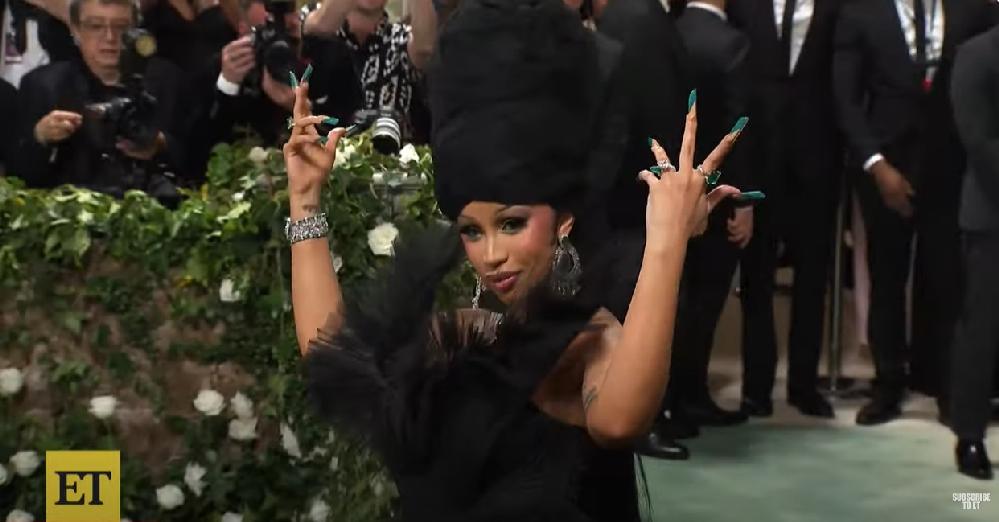 Cardi B at 2024 Met Gala - screenshot