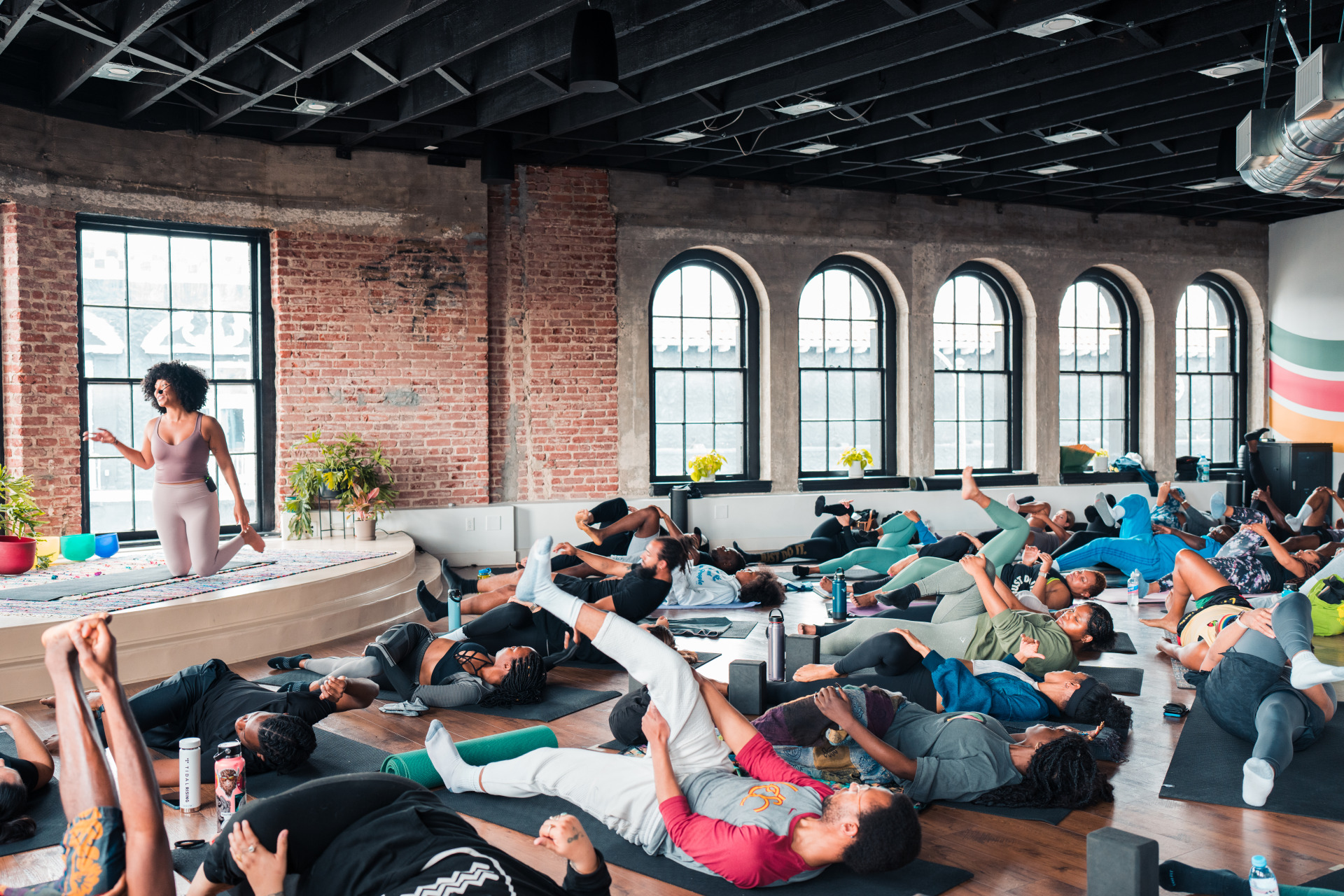 WalkGood yoga class. Image: courtesy WalkGood LA.