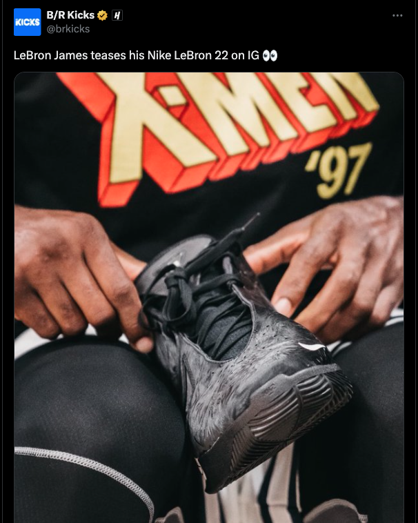 King James debuts new Nike LeBron 22 sneakers (photo)