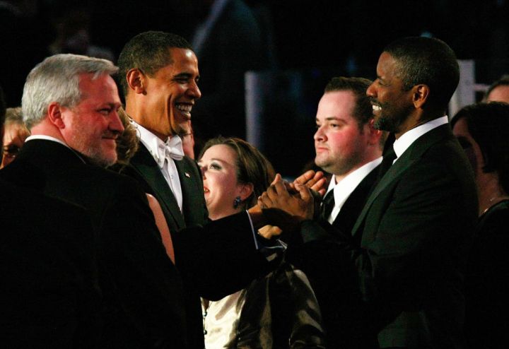 Obama and Denzel Washington