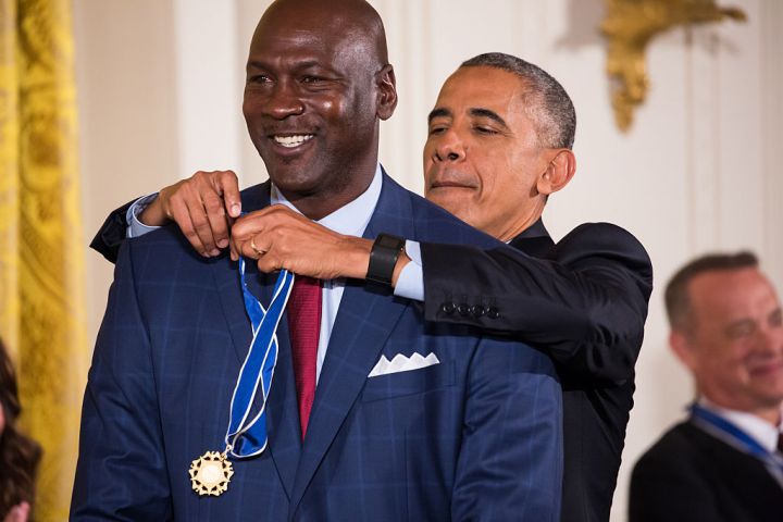 Obama and Michael Jordan