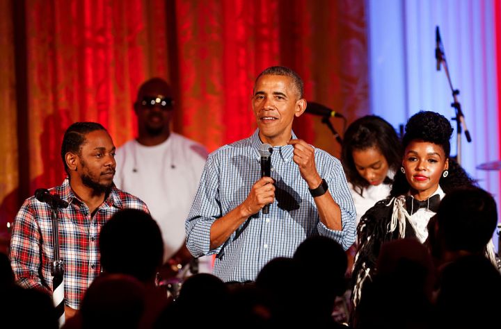 Obama, Kendrick Lamar, Janelle Monae