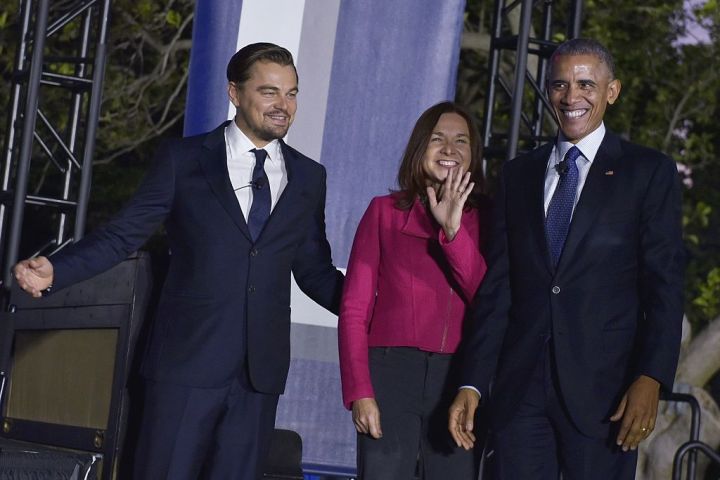 Obama and Leonardo DiCaprio