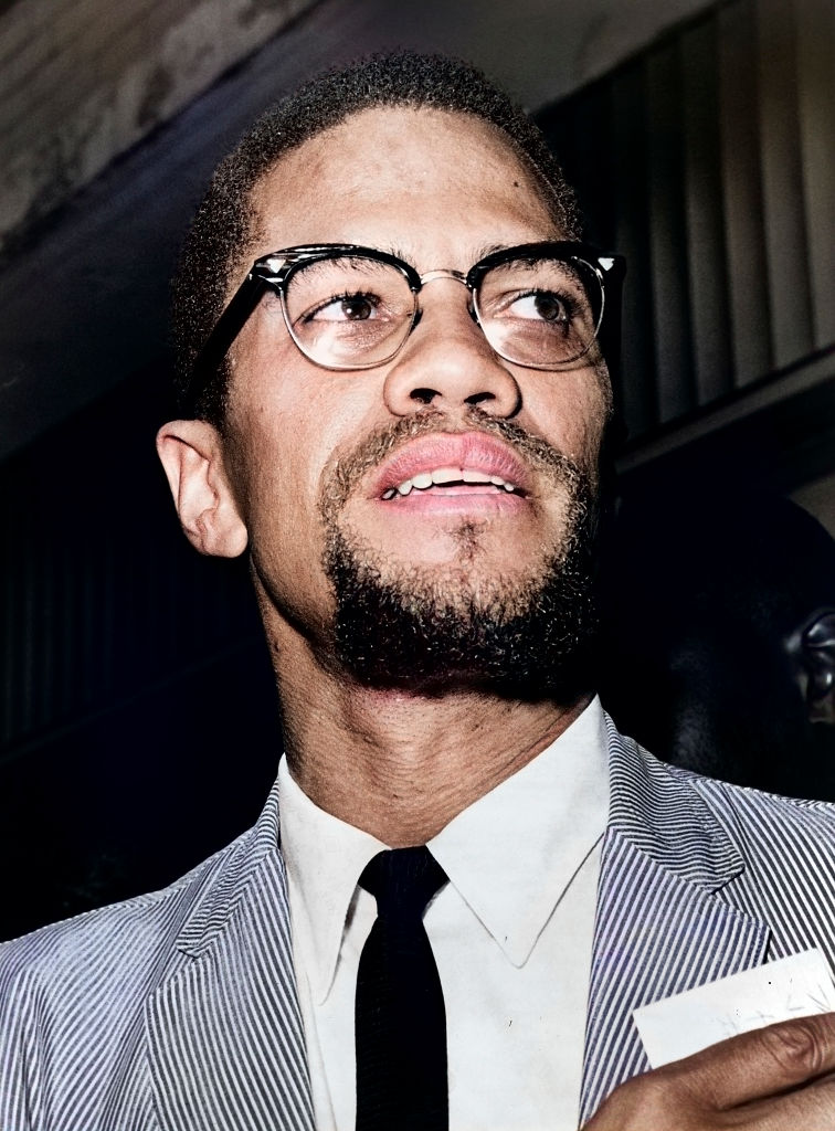 Malcolm X (1925-1965), American Muslim minister and human rights activist, head and shoulders portrait, Queens County Courthouse, Queens, New York City, New York, USA, Herman Hiller, New York World-Telegram and the Sun Newspaper Photograph Collection, 196