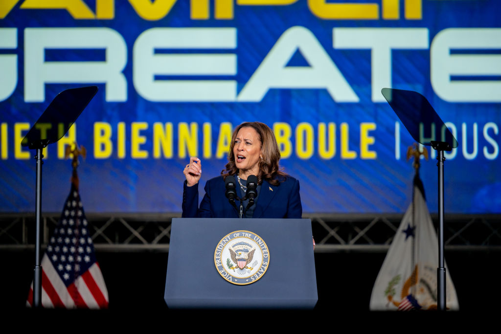 Vice President Kamala Harris Speaks At Sigma Gamma Rho Sorority's Boule In Houston