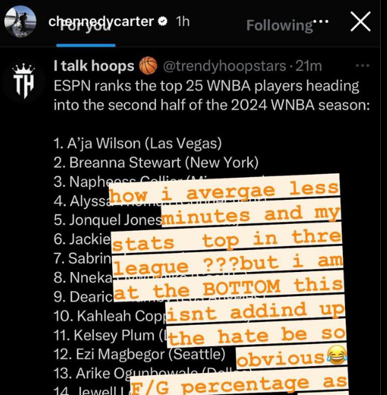 ESPN's 'Top 25 WNBA Players' list incites vitriol and debate among fans