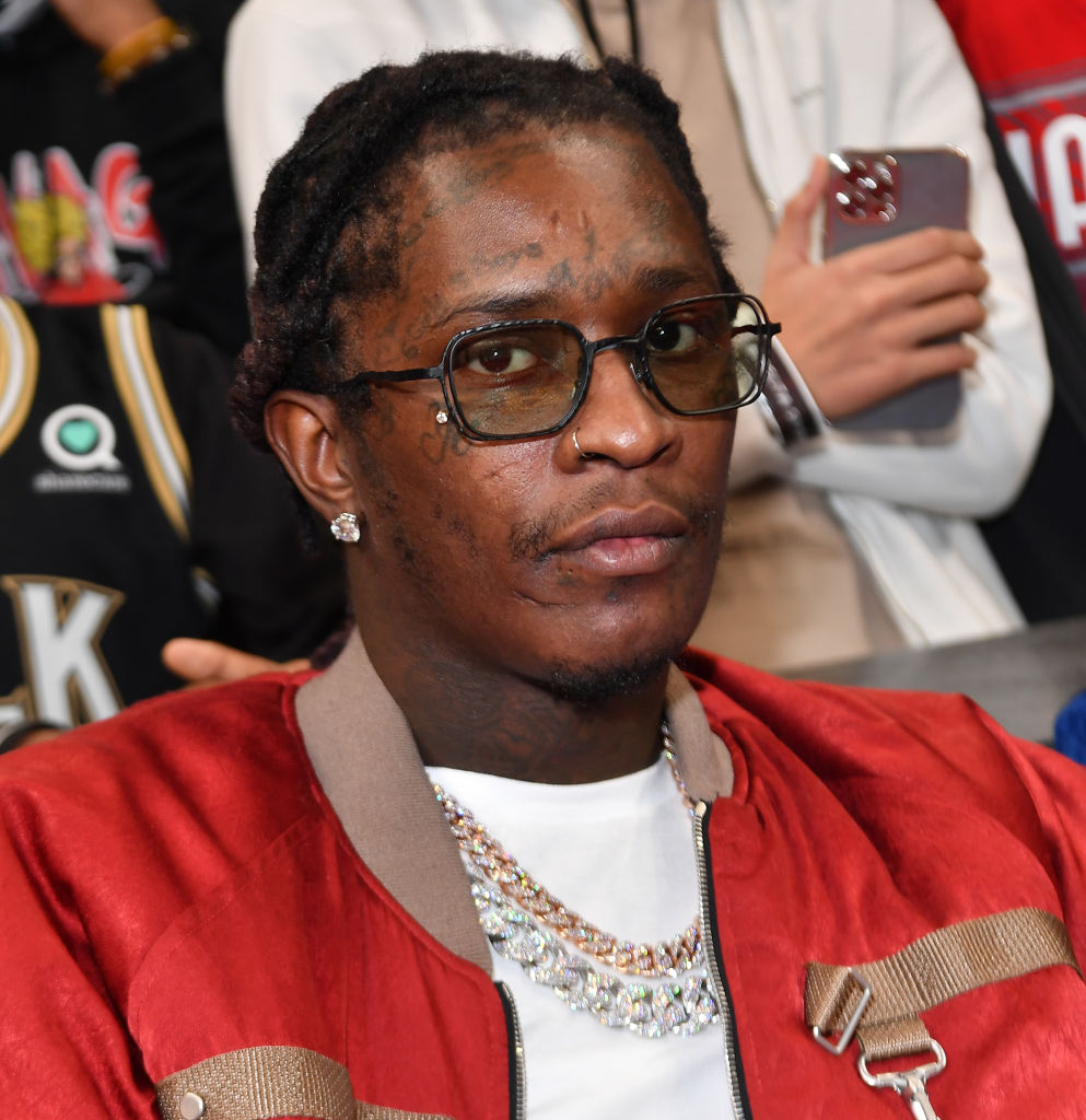 Young Thug Attends Phoenix Suns v Atlanta Hawks