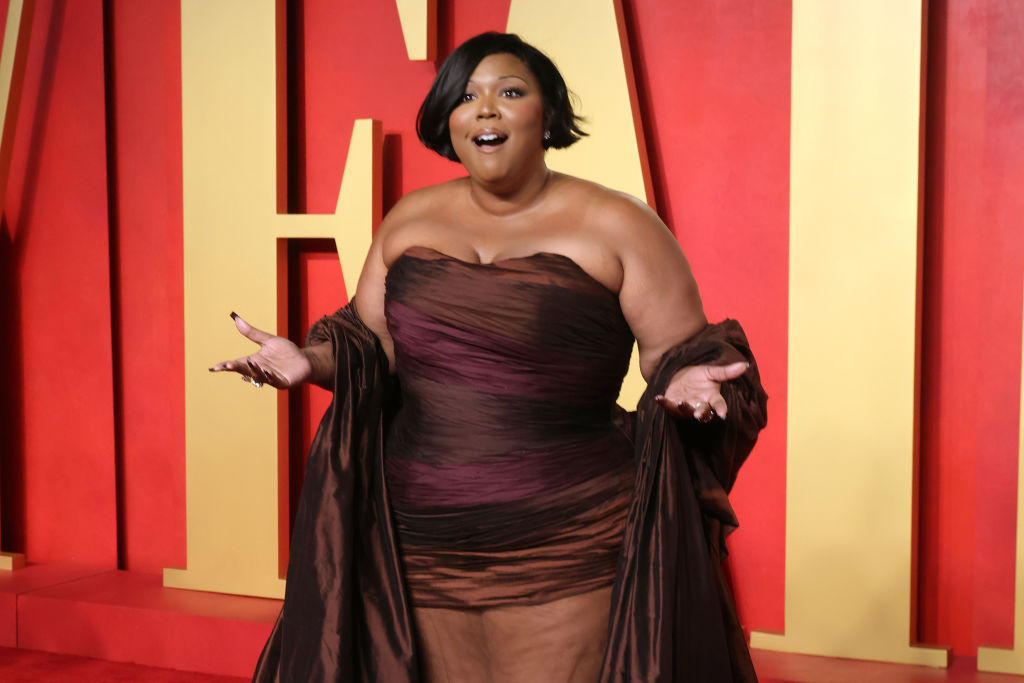 Lizzo attends 2024 Vanity Fair Oscar Party Hosted By Radhika Jones - Arrivals