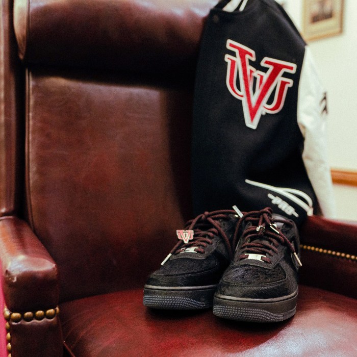 Dex Robinson's Virginia Union varsity jacket and Nike/HBCU sneaker collaboration.